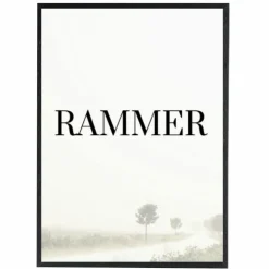 Sort træramme, smal, Type 840