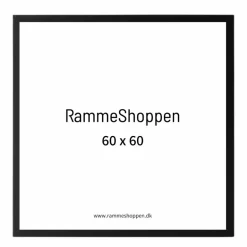 Sort træramme, smal, Type 840