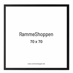 Sort træramme, smal, Type 840