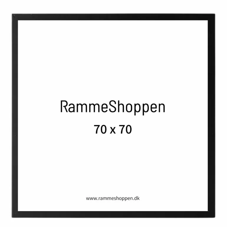 Sort træramme, smal, Type 840