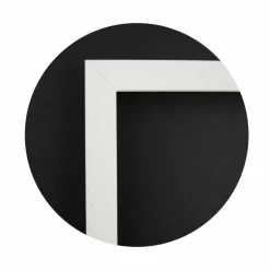 Spejl, hvid med struktur - Type 6004