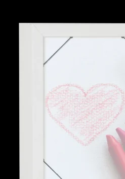 Tegningsramme, Hvid Træramme, KIDDO, E860w